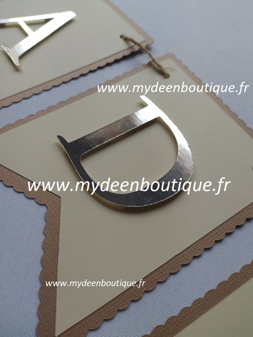 Banderole "Ramadan" Ivoire - Artisanat 100% français