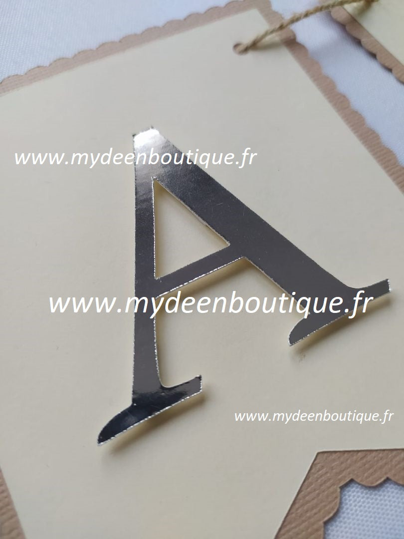 Banderole "Ramadan" Ivoire - Artisanat 100% français