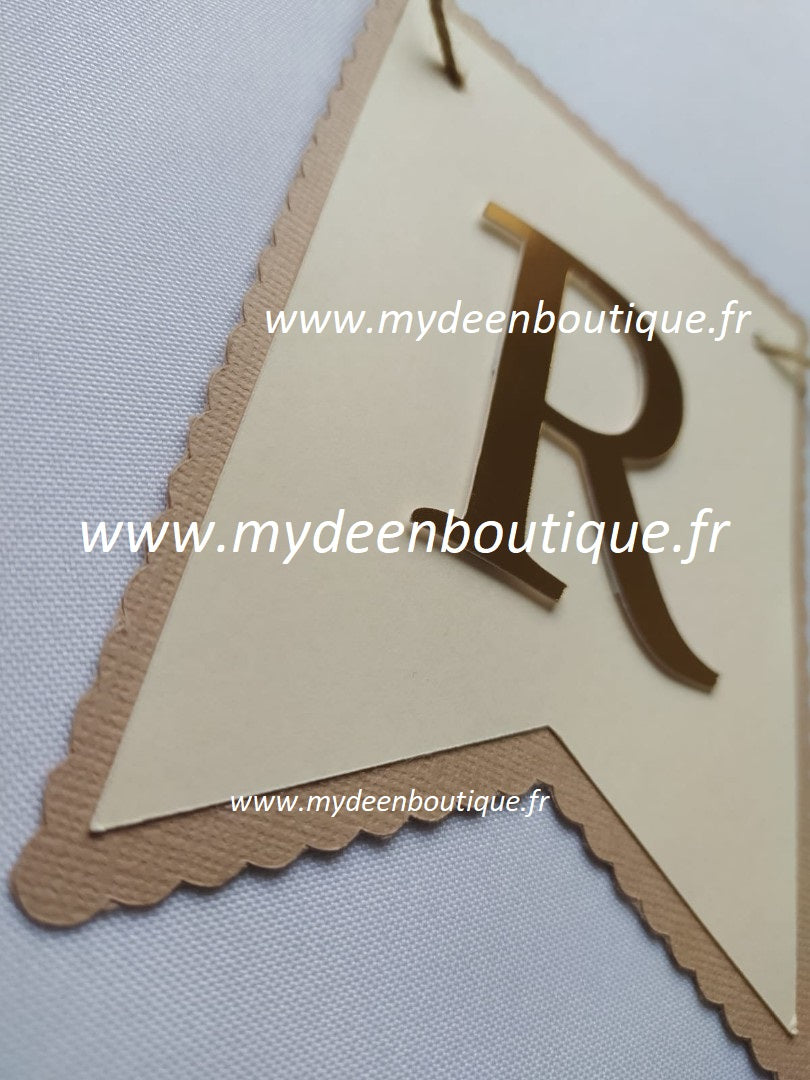 Banderole "Ramadan" Ivoire - Artisanat 100% français