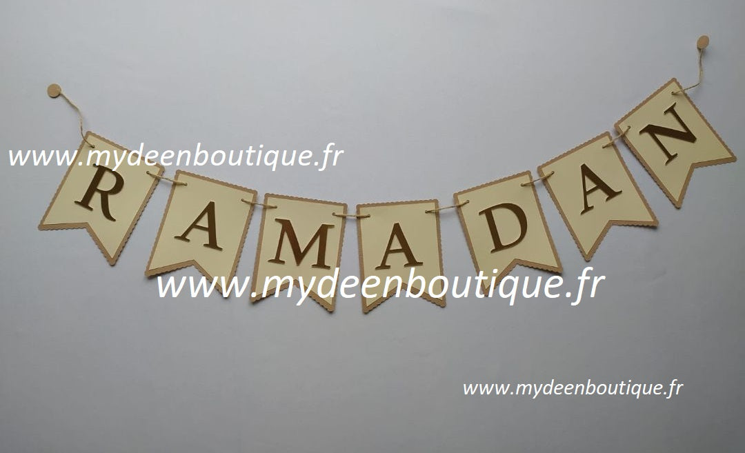 Banderole "Ramadan" Ivoire - Artisanat 100% français