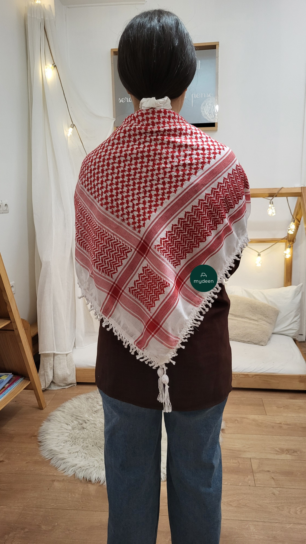 Keffieh Rouge et Blanc