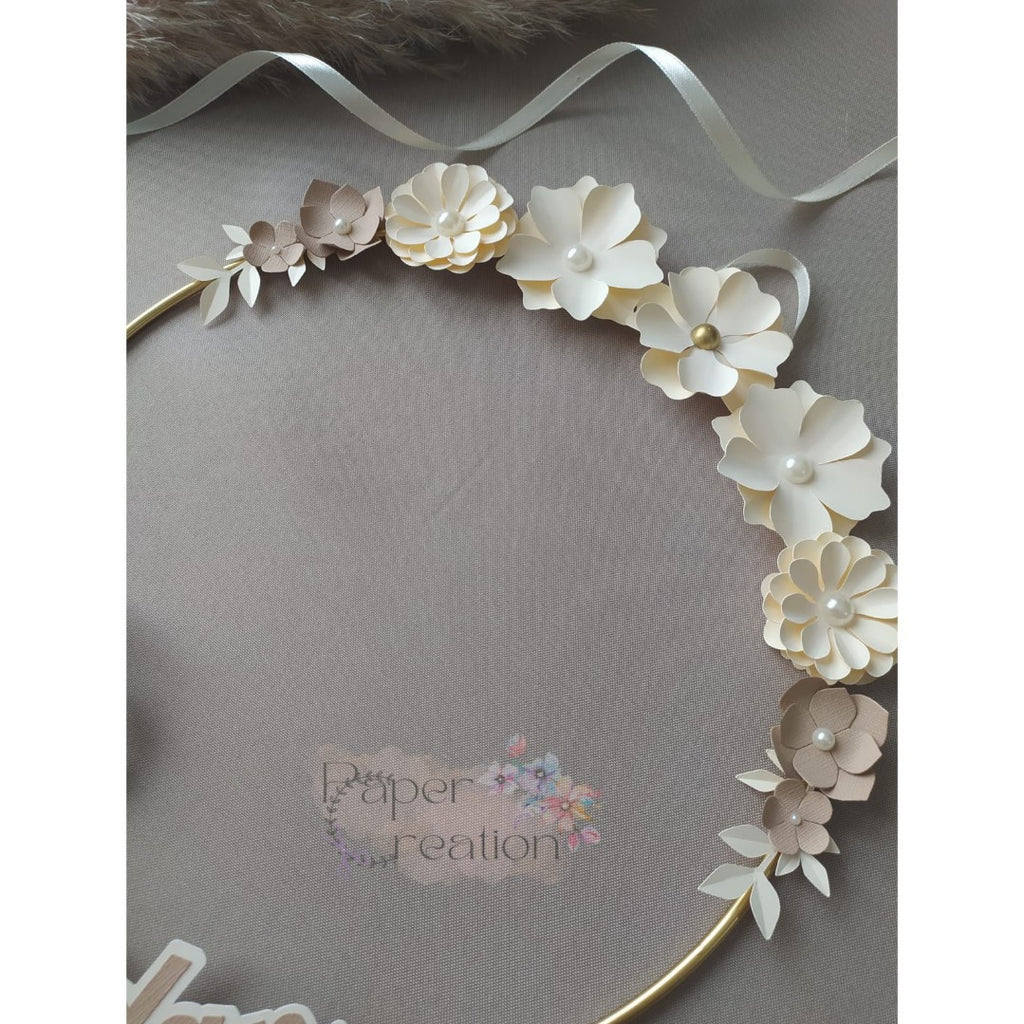 Couronne décorative 2 en 1 "Ramadan" & "Aïd Moubarak" - Artisanat français