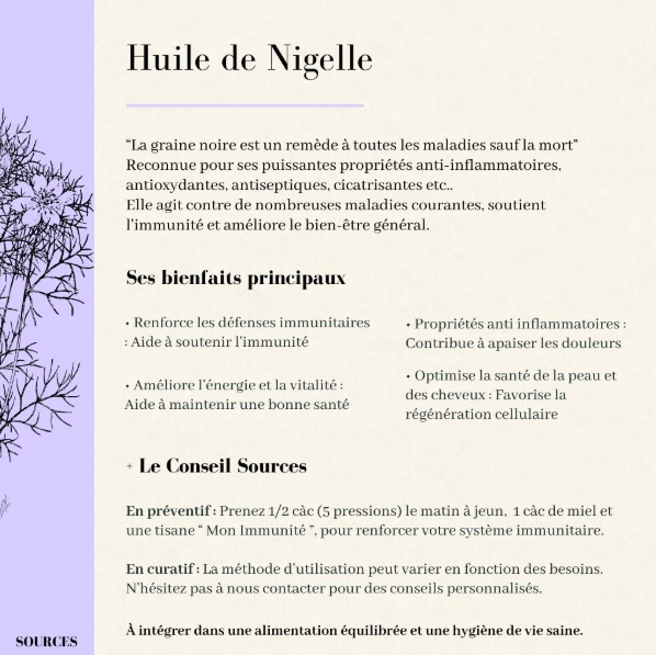 Huile de Nigelle