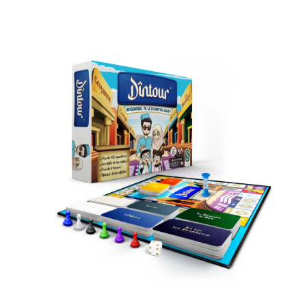 Dîntour - Deviendras-tu le savant du jour ? Jeu de société familial