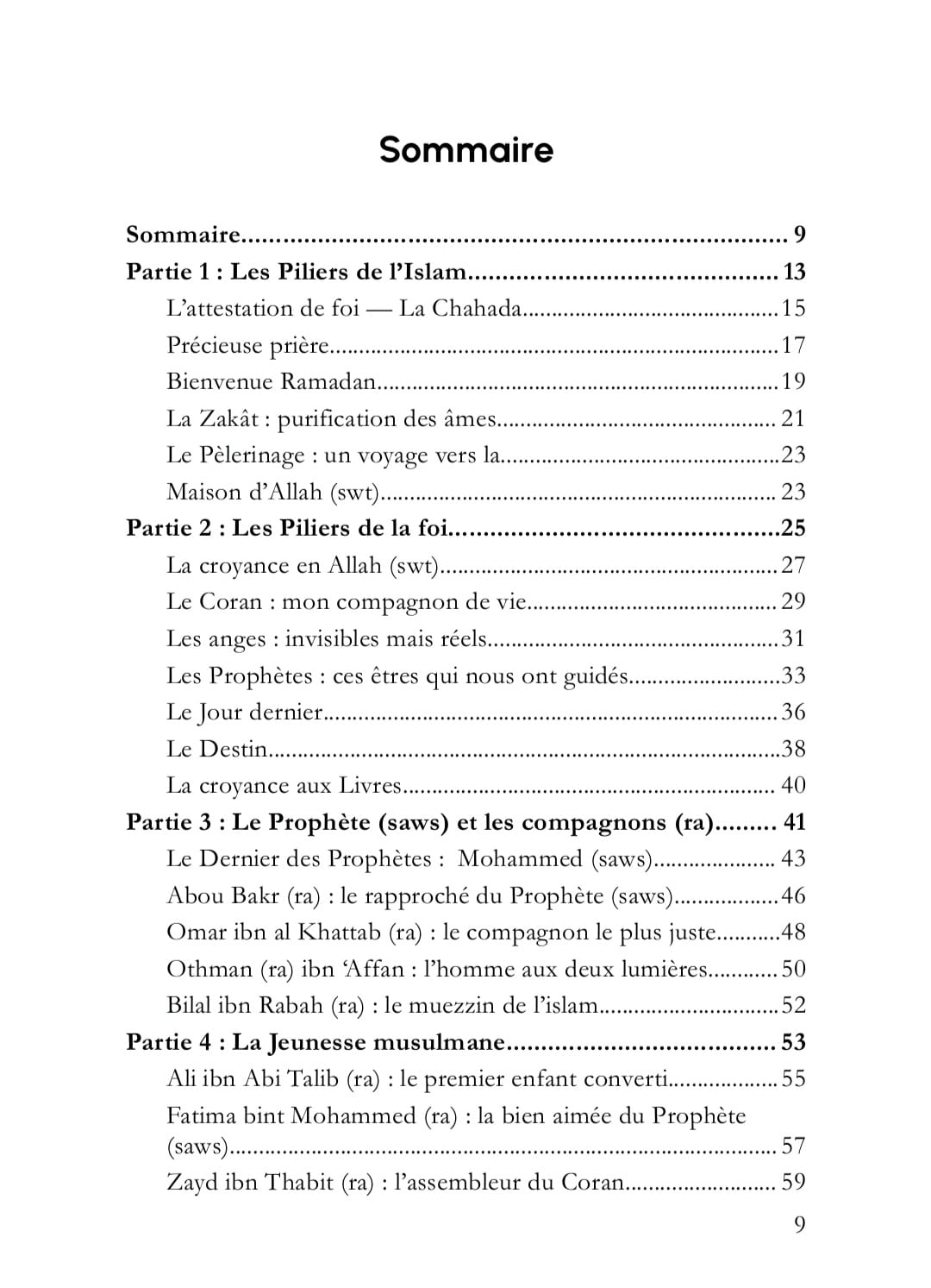 Vers d'Islam - Recueil de poèmes - Tome 1