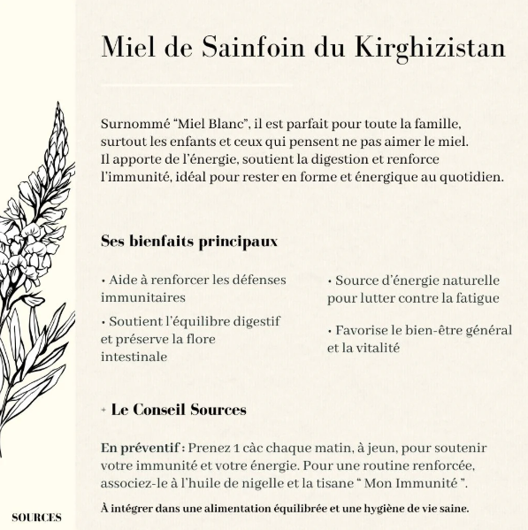 Miel Blanc du Kirghizistan