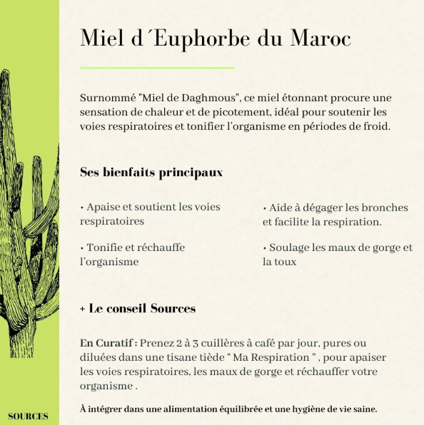 Miel d'Euphorbe du Maroc