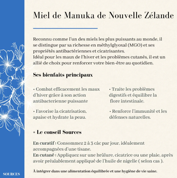 Miel de Manuka de Nouvelle-Zélande