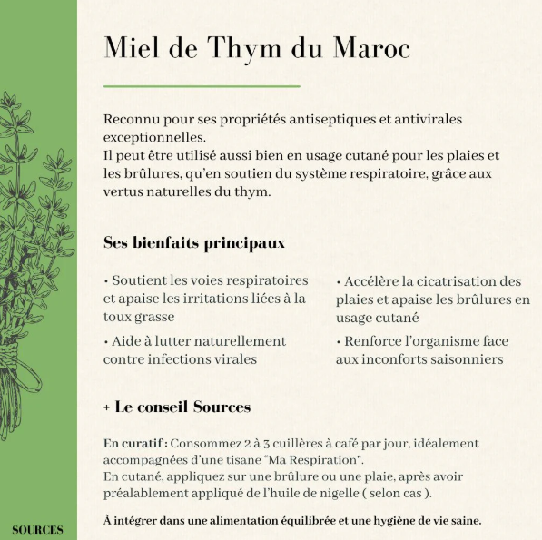 Miel de Thym du Maroc
