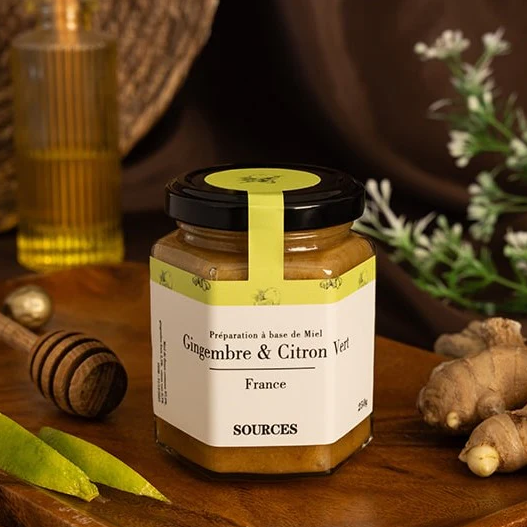Miel Gingembre frais et Citron vert