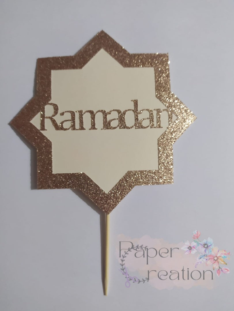 Lot de 3 Toppers Cake - Ramadan/Aïd - Artisanat français