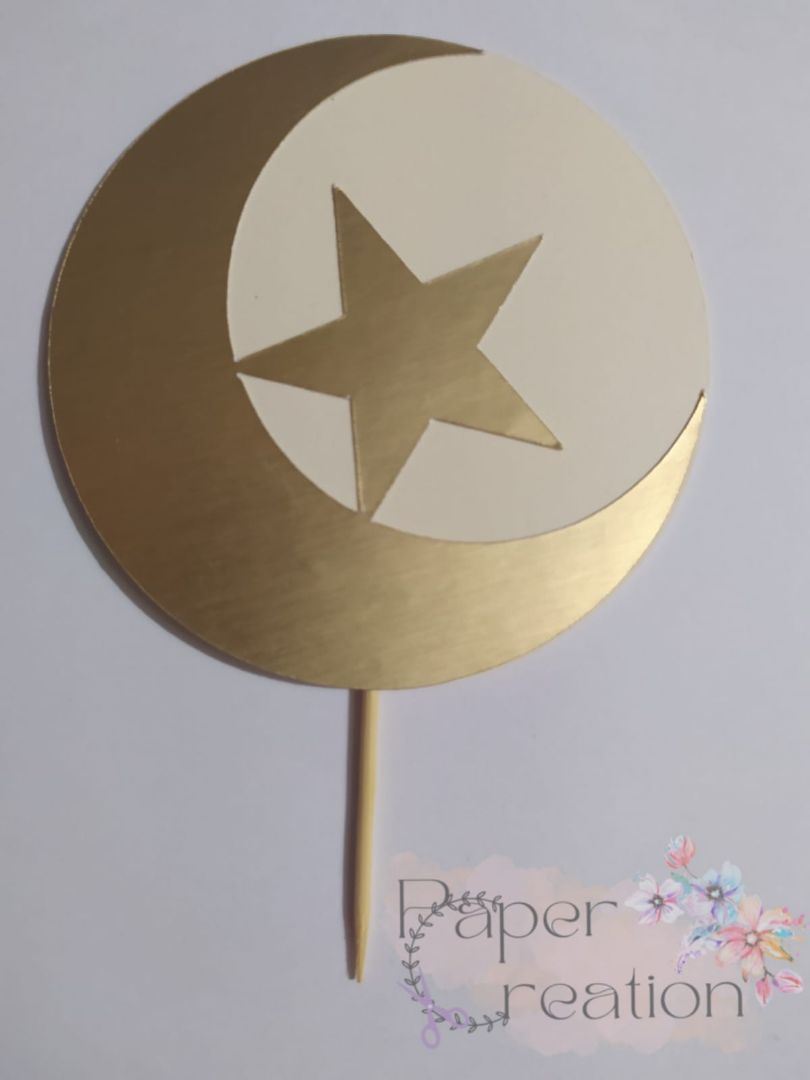 Lot de 3 Toppers Cake - Ramadan/Aïd - Artisanat français